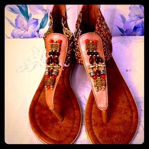 Hot Tomato Tan Sandals